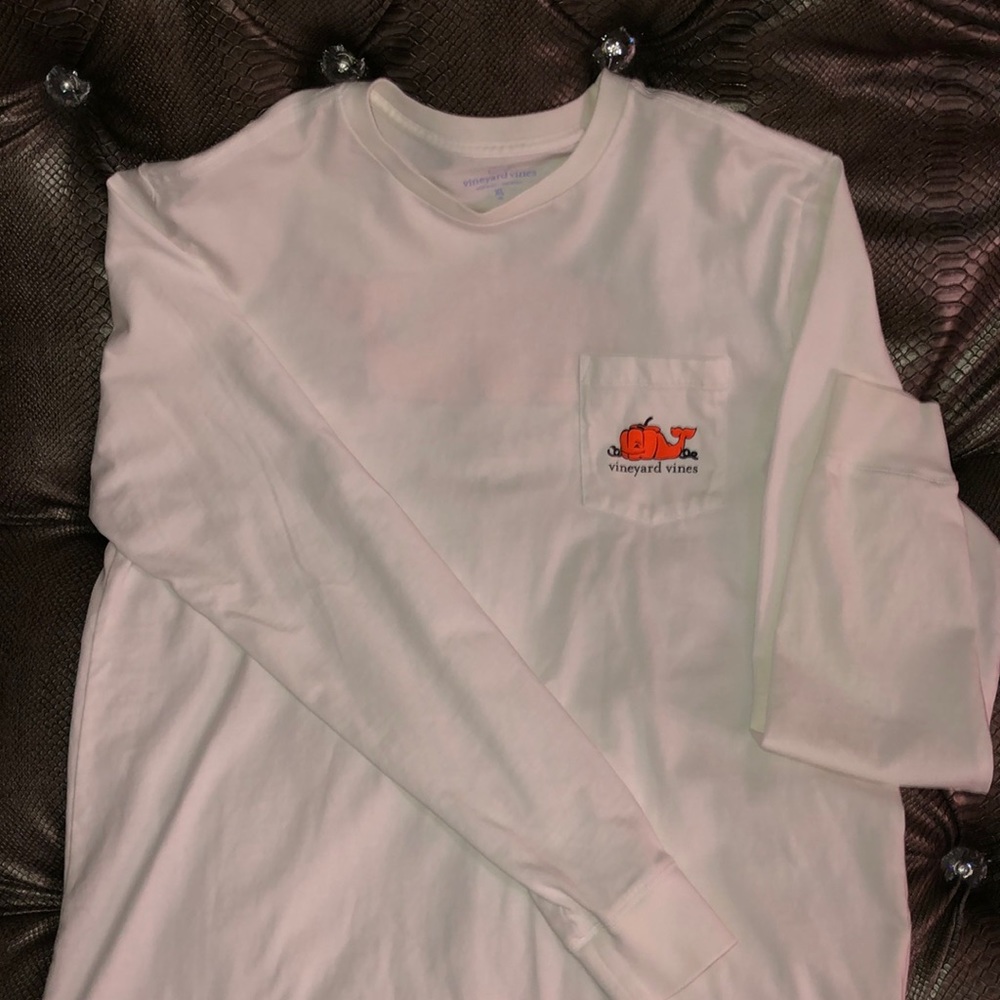 Vineyard Vines Halloween Pumpkin Long Sleeve Top